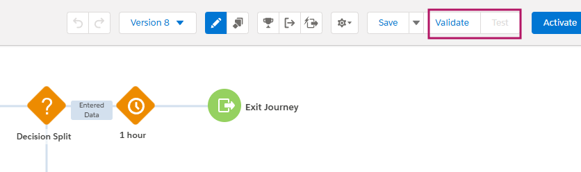 Testfunktion einer Journey in Salesforce Marketing Cloud